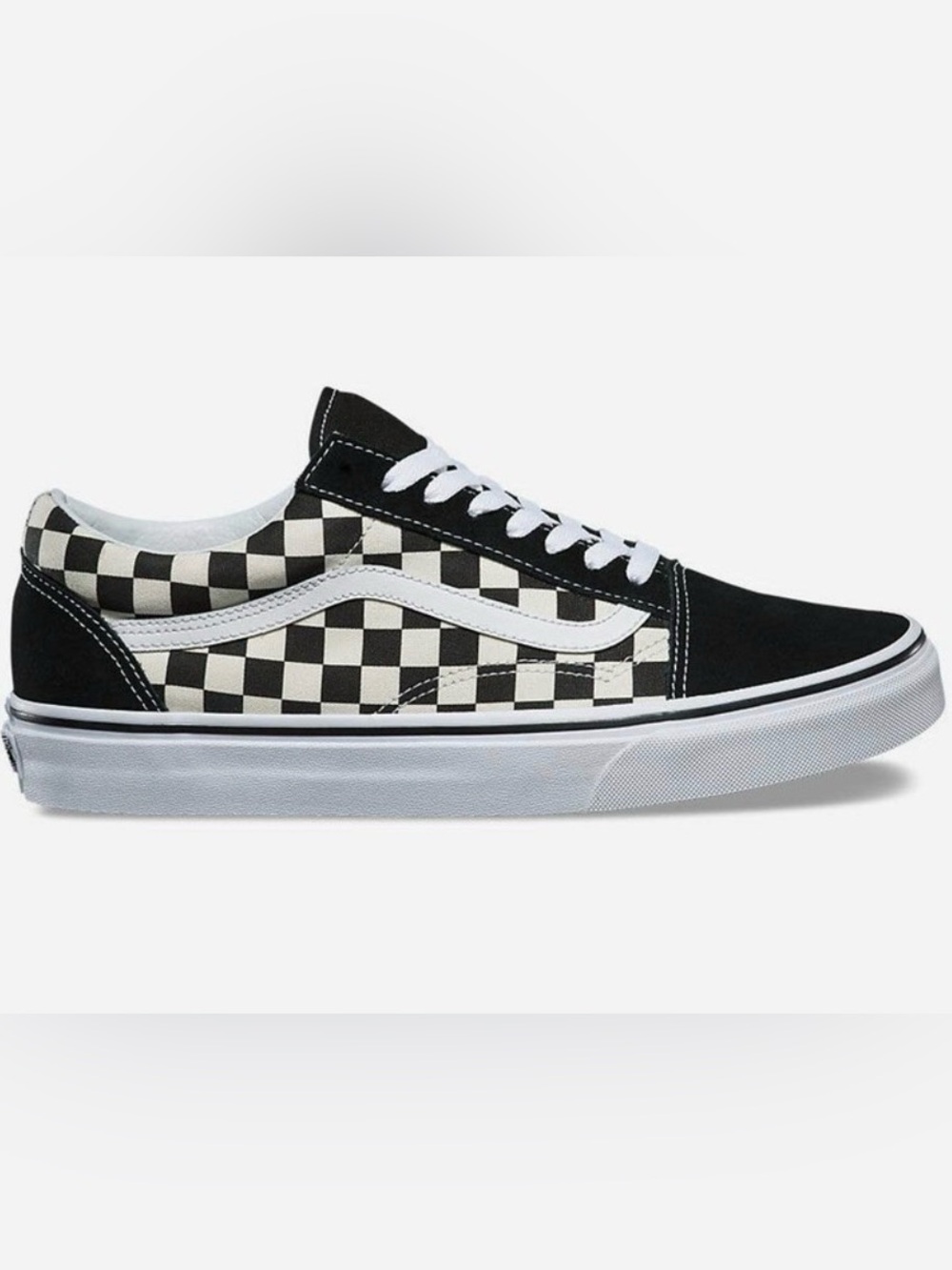 NEW VANS Checkered Old Skool Black & White Shoes Size Mens 4.5/ Women’s 6